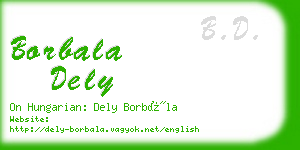 borbala dely business card